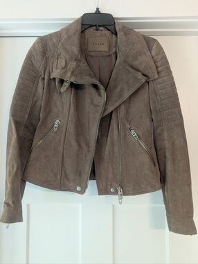 BLANKNYC suede moto jacket